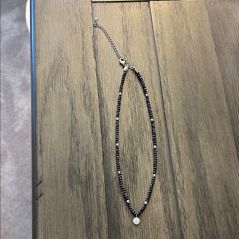 Elegant Black and Gold Beaded Necklace